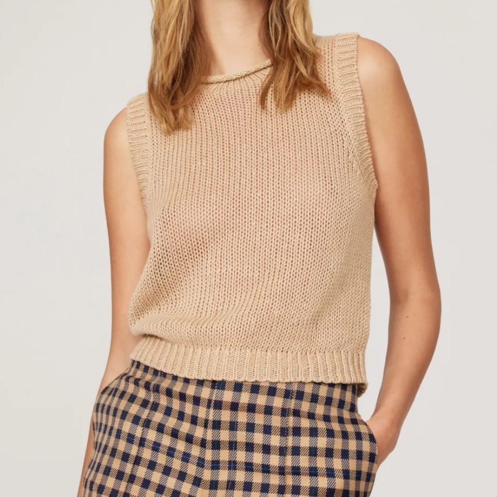 Polo Ralph Lauren Sleeveless Linen Knit Vest Top - Picture 3 of 7